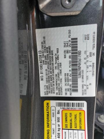 2017 LINCOLN CONTINENTA 1LN6L9NP4H5611980
