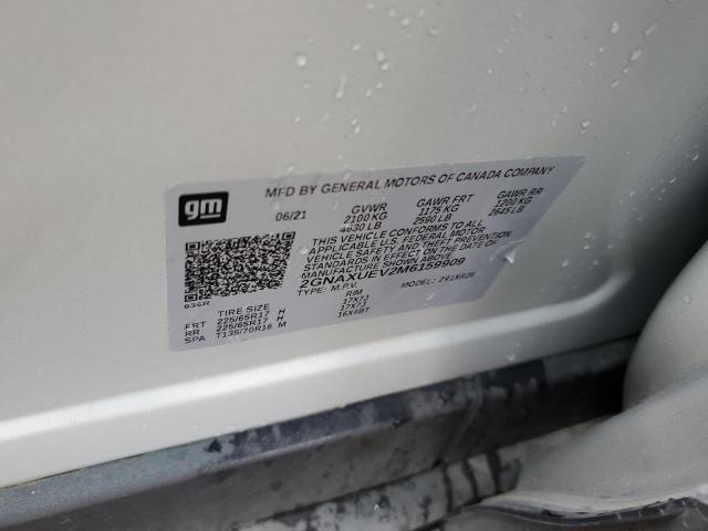 2021 CHEVROLET EQUINOX LT - 2GNAXUEV2M6159909