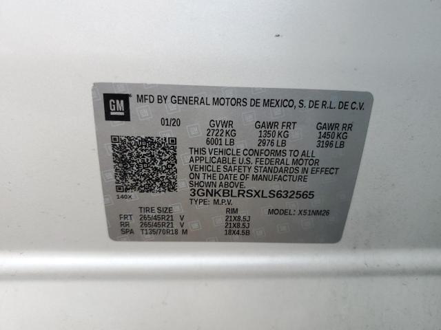 2020 CHEVROLET BLAZER PRE - 3GNKBLRSXLS632565