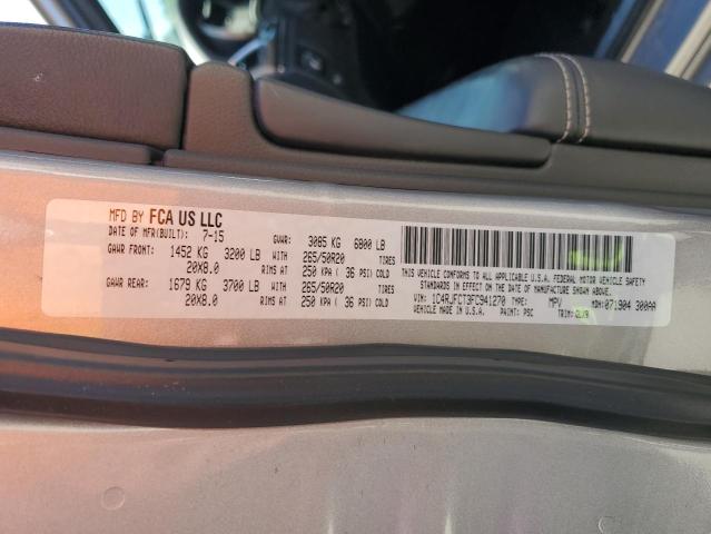 2015 JEEP GRAND CHER - 1C4RJFCT3FC941270