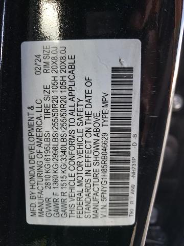 2024 HONDA PILOT ELIT - 5FNYG1H85RB046629