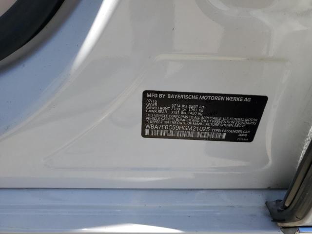 2017 BMW 750 I WBA7F0C59HGM21025