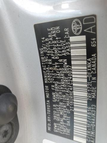 2015 TOYOTA COROLLA L - 2T1BURHE4FC240037