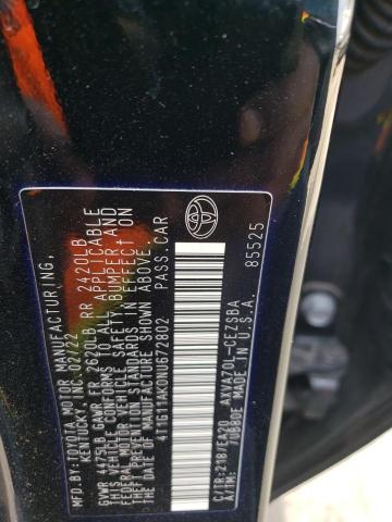 2022 TOYOTA CAMRY SE - 4T1G11AK0NU672802