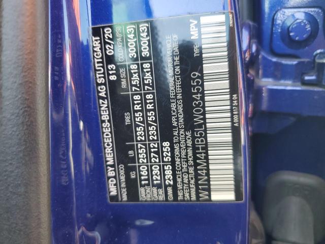 2020 MERCEDES-BENZ GLB 250 4M - W1N4M4HB5LW034559