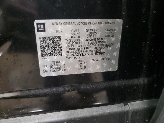 2020 CHEVROLET EQUINOX PR - 2GNAXYEX5L6157692