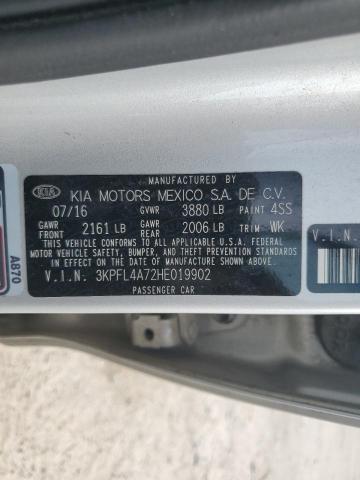 2017 KIA FORTE LX - 3KPFL4A72HE019902
