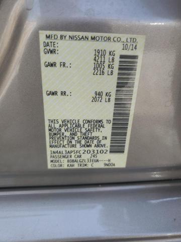 2015 NISSAN ALTIMA 2.5 - 1N4AL3AP5FC203102