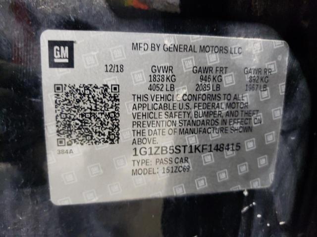 2019 CHEVROLET MALIBU LS - 1G1ZB5ST1KF148415