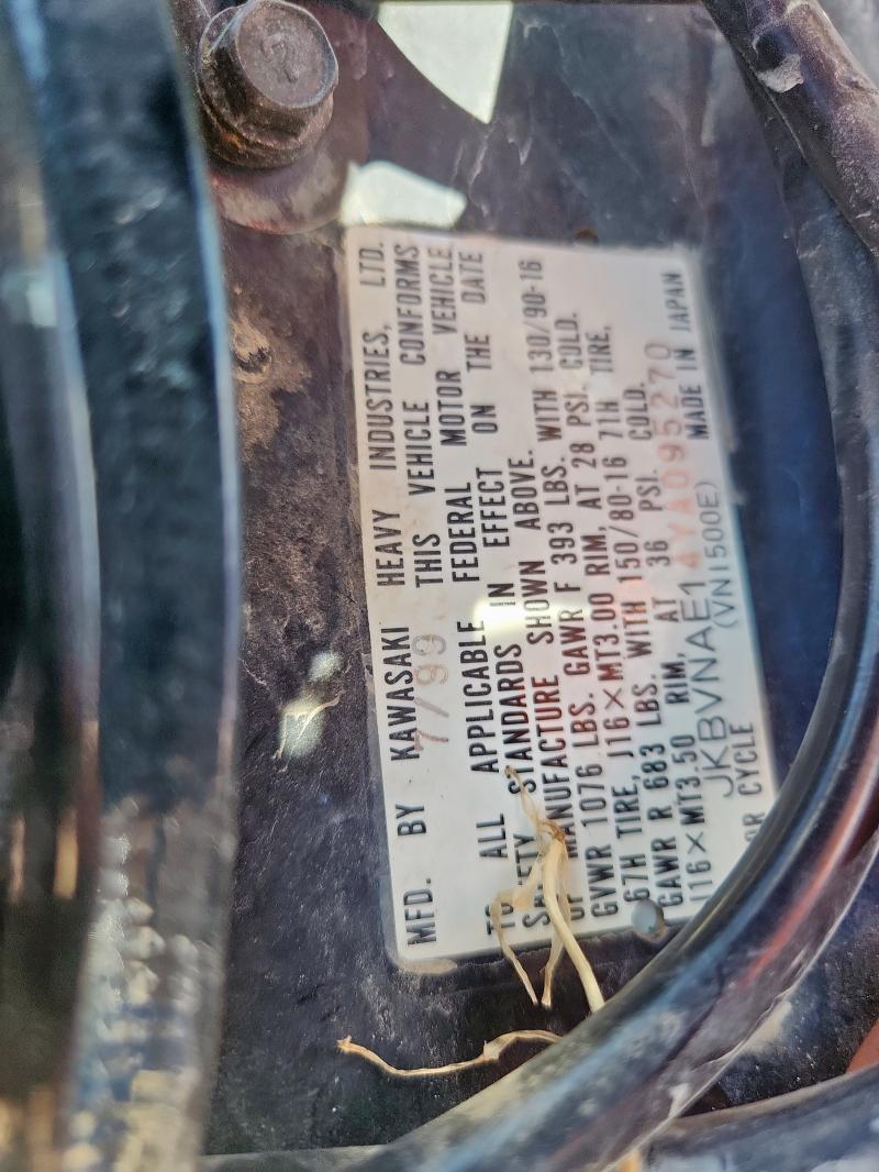 2000 KAWASAKI VN1500 E - JKBVNAE14YA095270