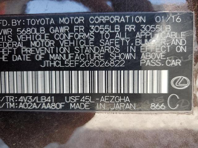 2016 LEXUS LS 460 - JTHCL5EF2G5026822