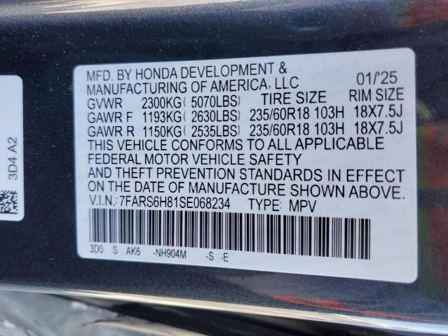 2025 HONDA CR-V SPORT 7FARS6H81SE068234