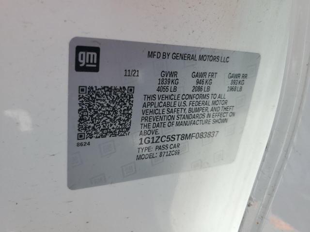 2021 CHEVROLET MALIBU LS 1G1ZC5ST8MF083837