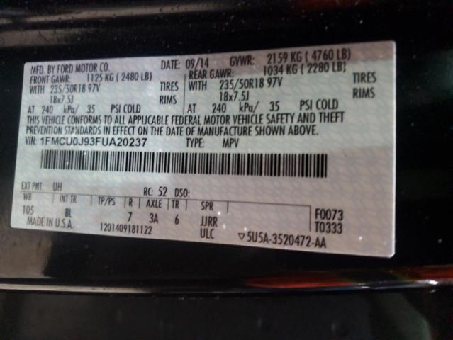 2015 FORD ESCAPE TIT - 1FMCU0J93FUA20237