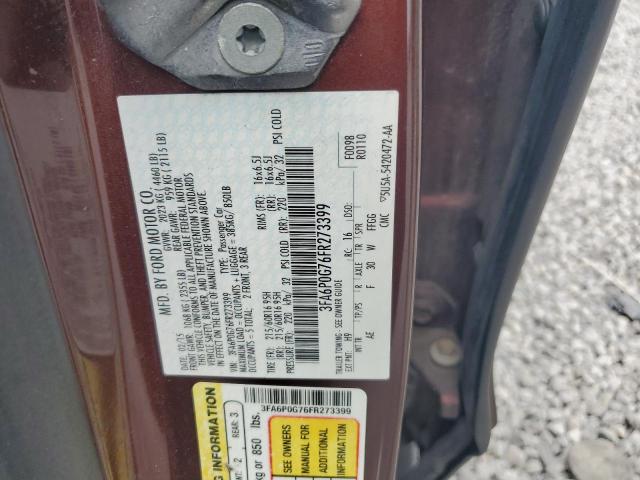 2015 FORD FUSION S - 3FA6P0G76FR273399