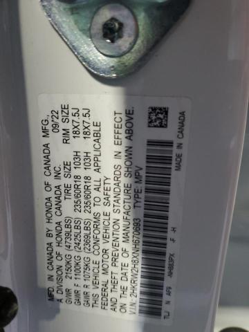 2022 HONDA CR-V EXL - 2HKRW2H8XNH670693