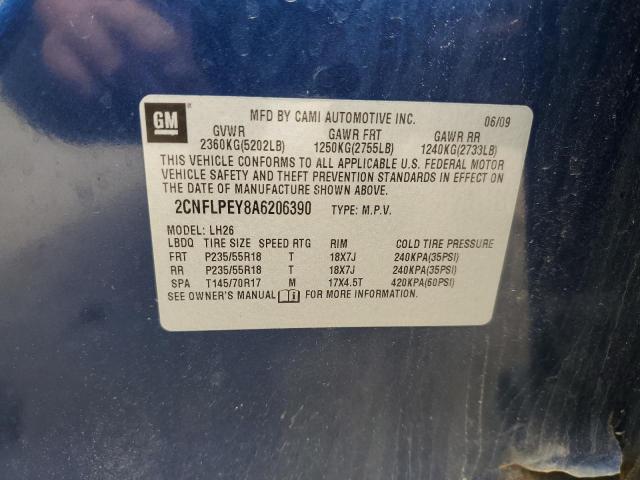 2CNFLPEY8A6206390 2010 CHEVROLET EQUINOX
