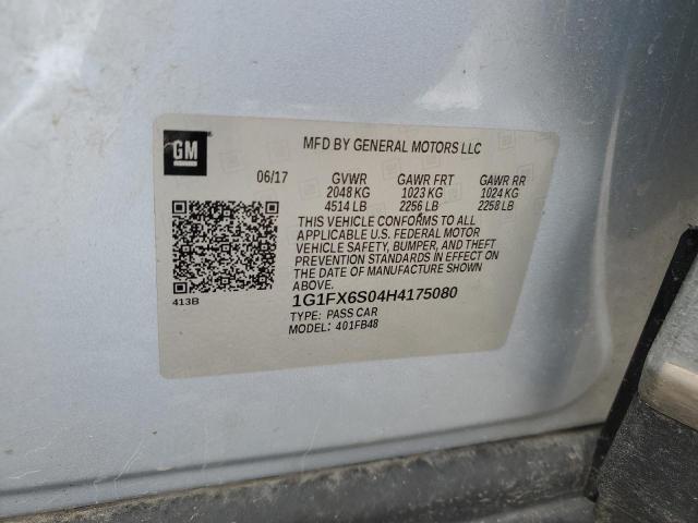 2017 CHEVROLET BOLT EV PR - 1G1FX6S04H4175080