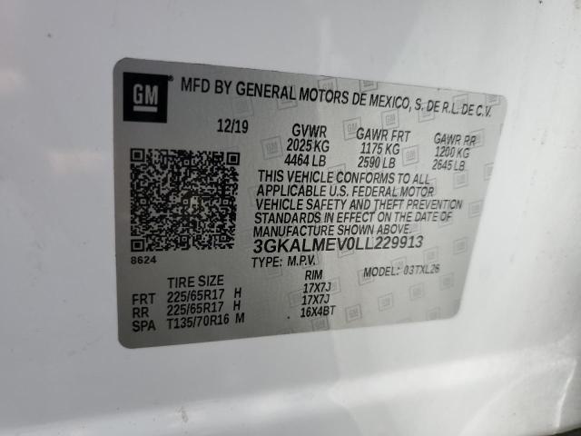 2020 GMC TERRAIN SL 3GKALMEV0LL229913