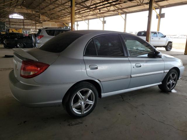 KIA RIO 2005 silver sedan 4d gas KNADC125556400886 photo #4
