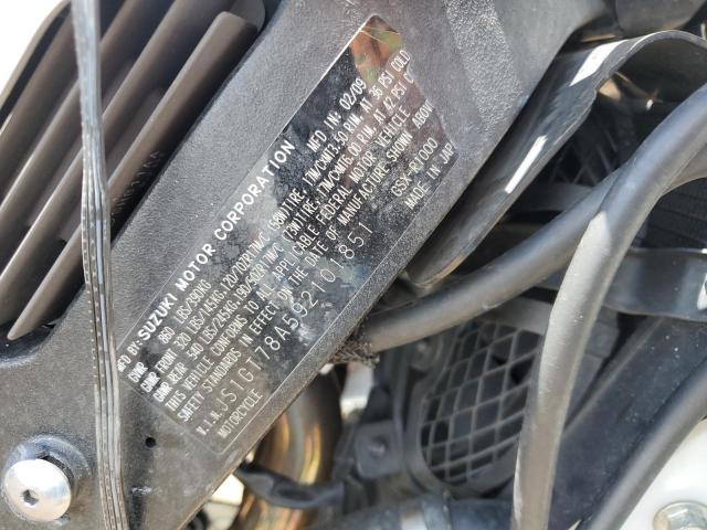 2009 SUZUKI GSX-R1000 JS1GT78A592101851