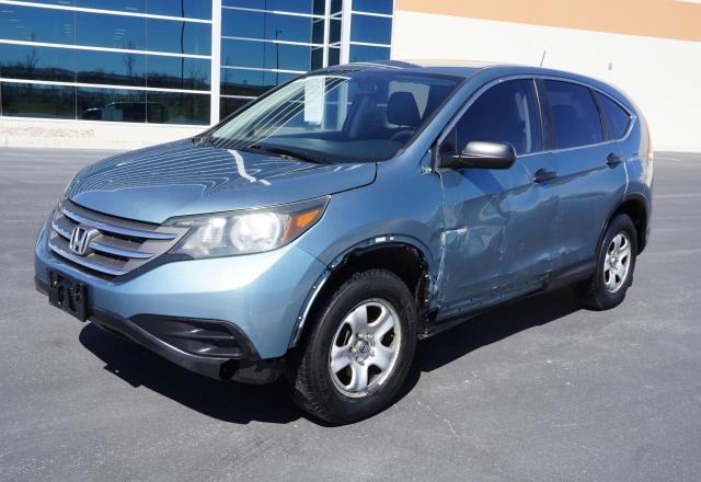 HONDA CR-V LX 2014 blue  gas 2HKRM4H39EH718934 photo #3