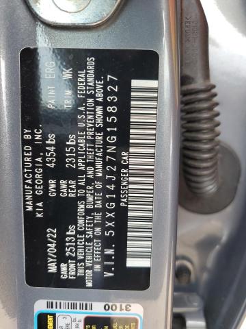 2022 KIA K5 LXS 5XXG14J27NG158327