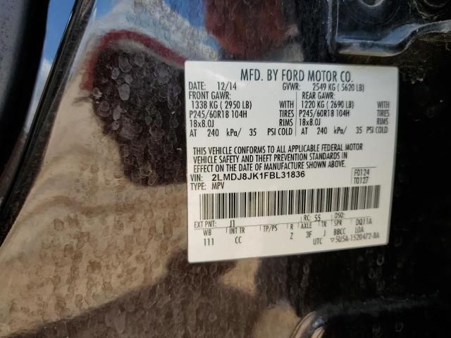 2015 LINCOLN MKX 2LMDJ8JK1FBL31836