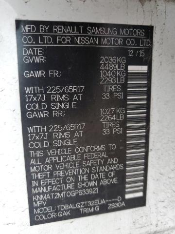 2016 NISSAN ROGUE S - KNMAT2MT0GP633921