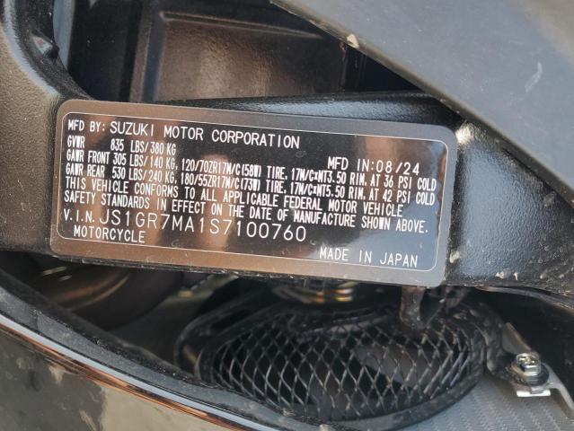 2025 SUZUKI GSX-R750 JS1GR7MA1S7100760