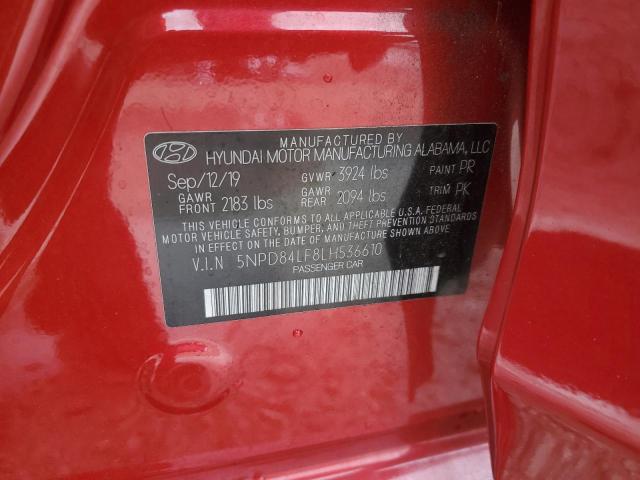 2020 HYUNDAI ELANTRA SE - 5NPD84LF8LH536610