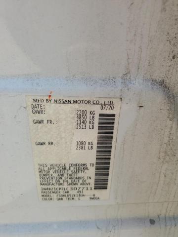2020 NISSAN LEAF SV PL - 1N4BZ1CP2LC307711