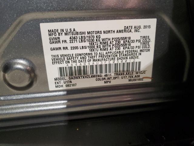 2015 MITSUBISHI OUTLANDER - 4A4AR4AU3FE050012