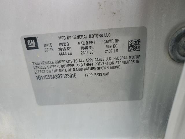 2016 CHEVROLET MALIBU LIM - 1G11C5SA3GF138016