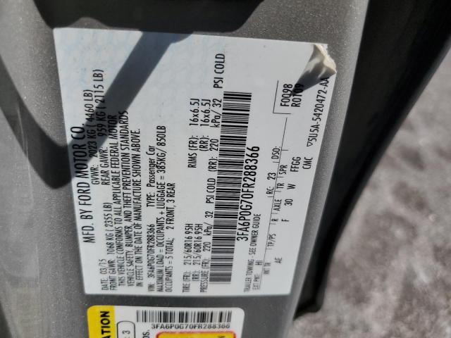 2015 FORD FUSION S - 3FA6P0G70FR288366