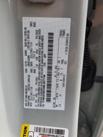 2021 FORD BRONCO BAS 1FMDE5BH4MLB07748