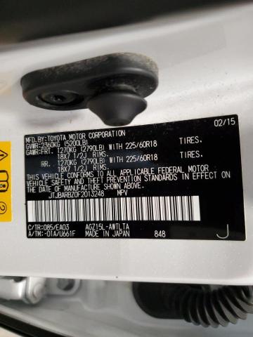 2015 LEXUS NX 200T JTJBARBZ0F2013248