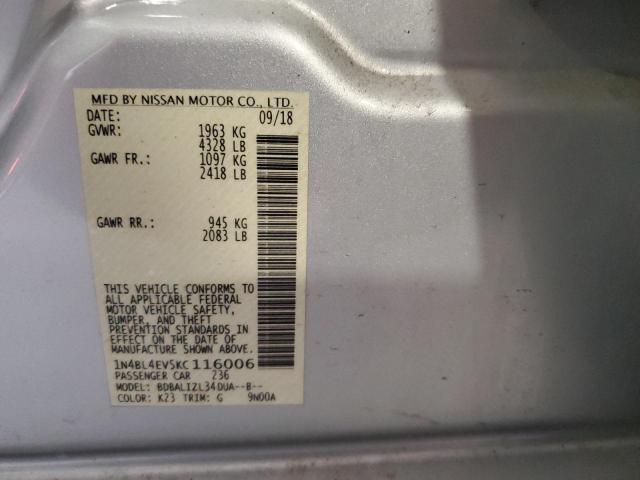 2019 NISSAN ALTIMA SL - 1N4BL4EV5KC116006