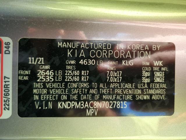 2022 KIA SPORTAGE L - KNDPM3AC8N7027815