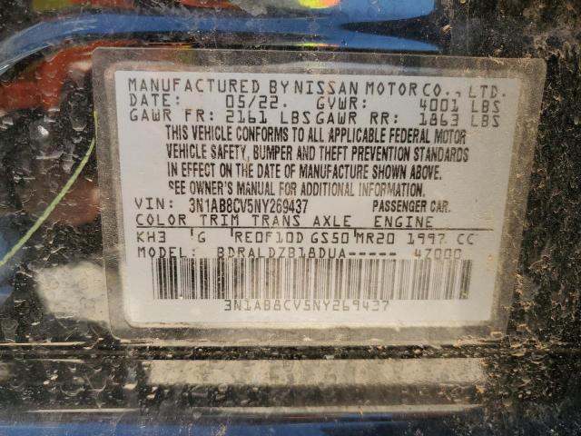 2022 NISSAN SENTRA SV - 3N1AB8CV5NY269437