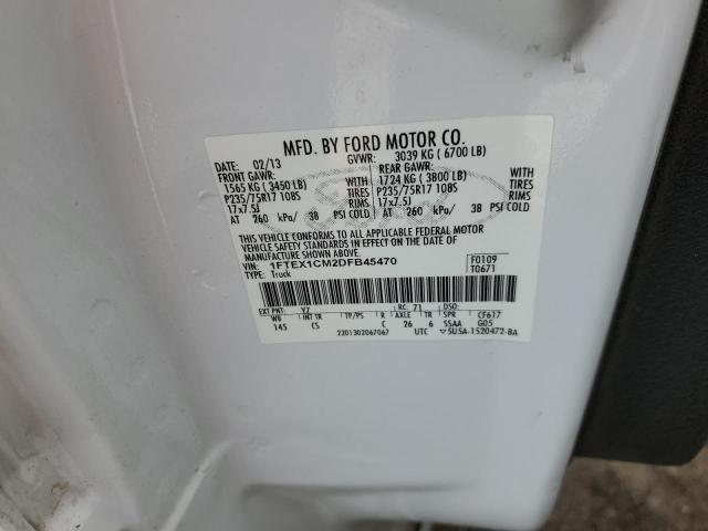 2013 FORD F150 SUPER - 1FTEX1CM2DFB45470