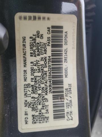 2010 TOYOTA COR L/LE/L #3292377276