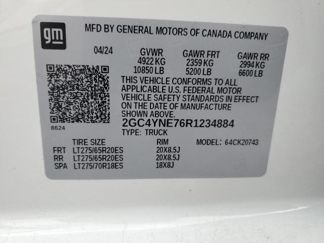 2024 CHEVROLET SILVERADO - 2GC4YNE76R1234884