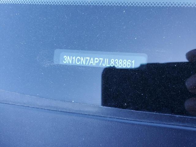 2018 NISSAN VERSA S - 3N1CN7AP7JL838861