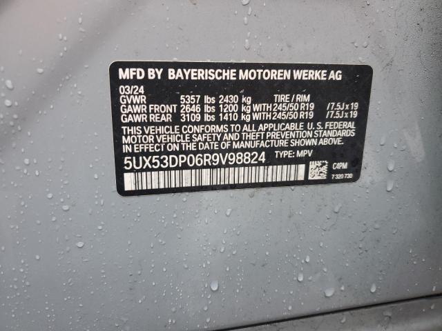 2024 BMW X3 XDRIVE3 5UX53DP06R9V98824