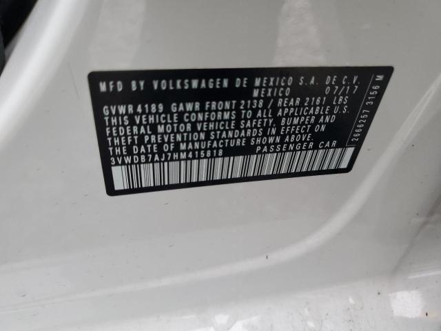 2017 VOLKSWAGEN JETTA SE - 3VWDB7AJ7HM415818