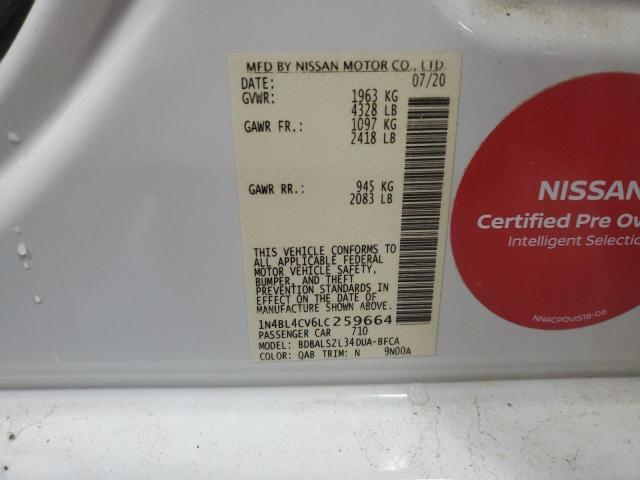 2020 NISSAN ALTIMA SR - 1N4BL4CV6LC259664