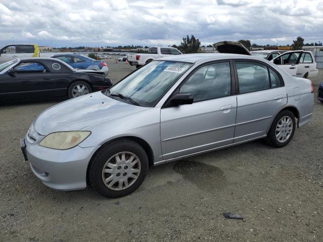 HONDA CIVIC LX 2005 silver  gas 2HGES155X5H624404 photo #1