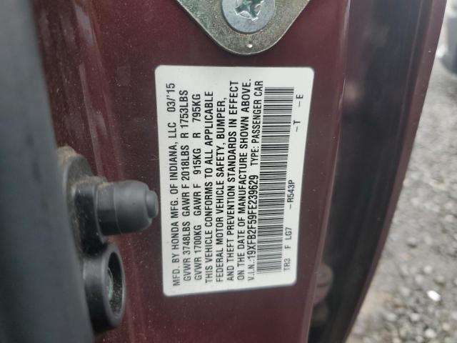 2015 HONDA CIVIC LX - 19XFB2F59FE239629