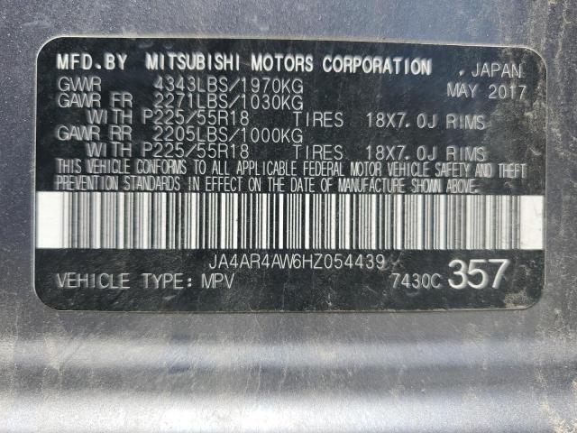 2017 MITSUBISHI OUTLANDER - JA4AR4AW6HZ054439